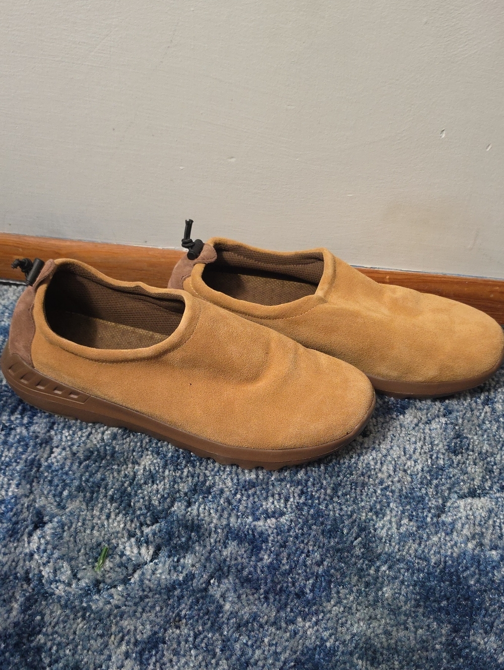 BearPaw Men's Suede Slip-On Loafers in Tan